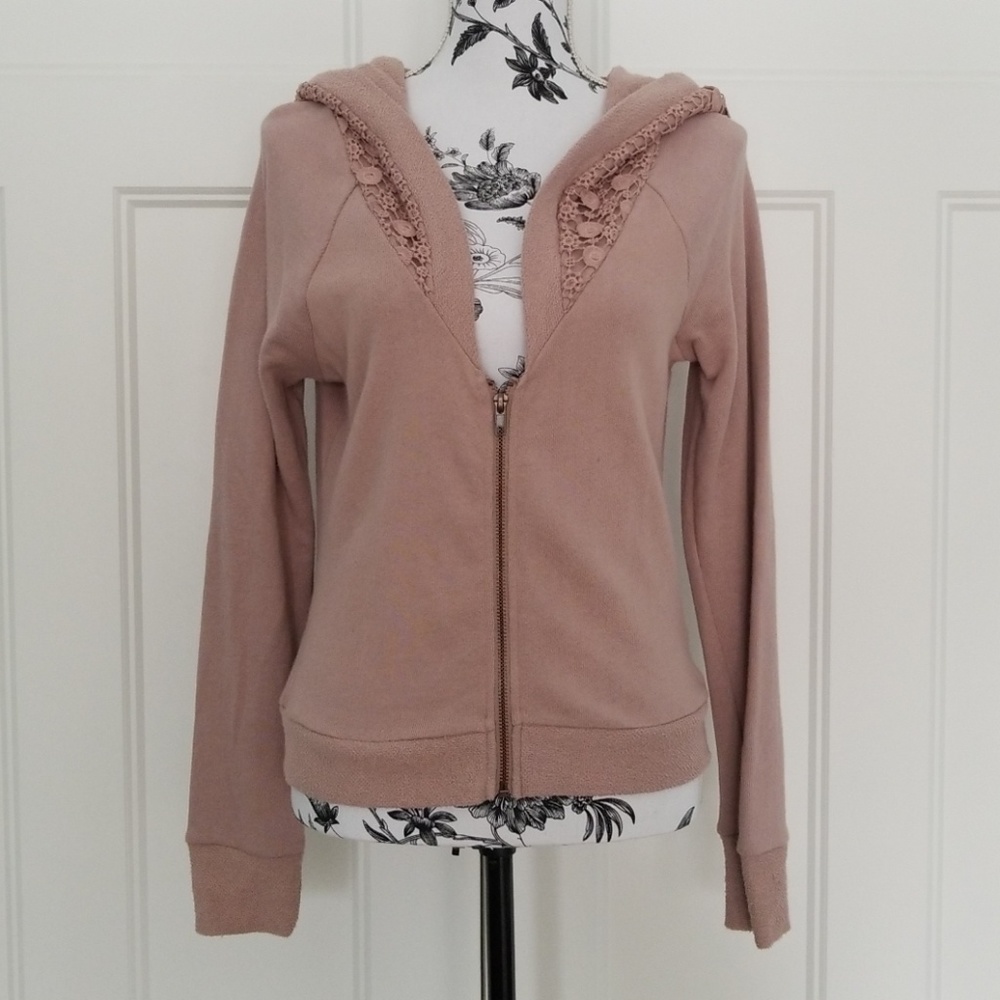 NWOT Crochet Hoodie